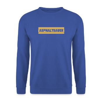 Asphaltbauer - Unisex Pullover - Royalblau - Vorne - Alina (178cm) & Michal (187cm)