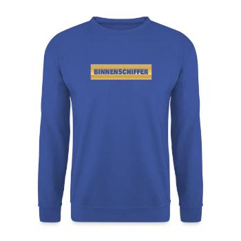 Binnenschiffer - Unisex Pullover - Royalblau - Vorne - Alina (178cm) & Michal (187cm)