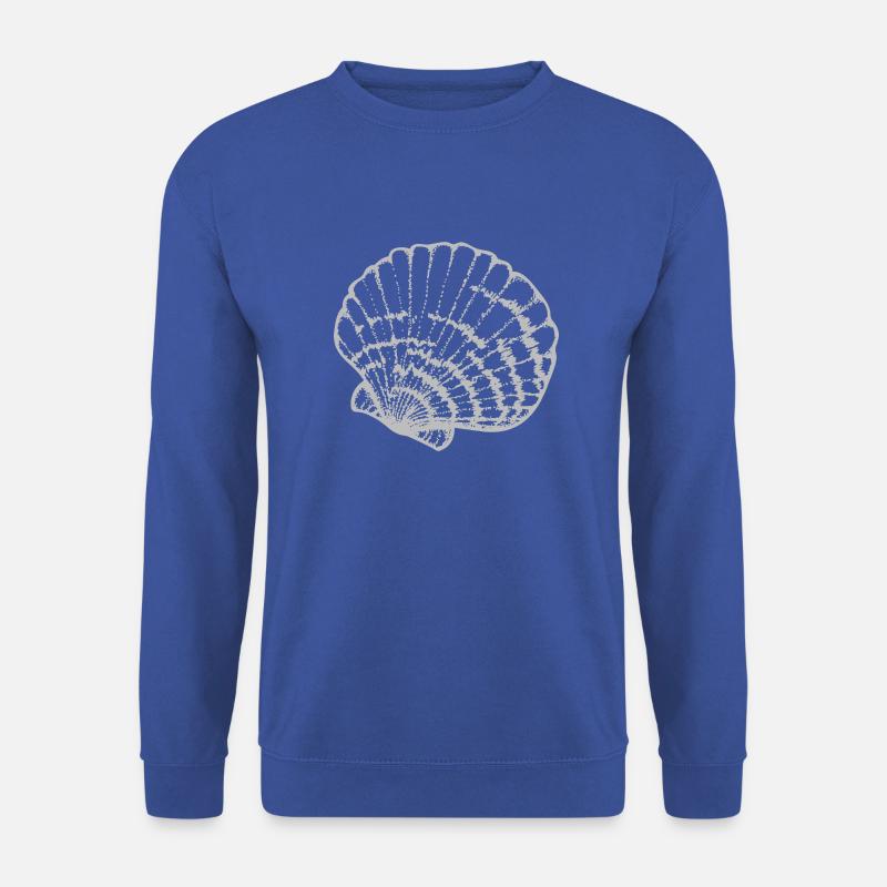Muschel -gezeichnet - Unisex Pullover - Royalblau