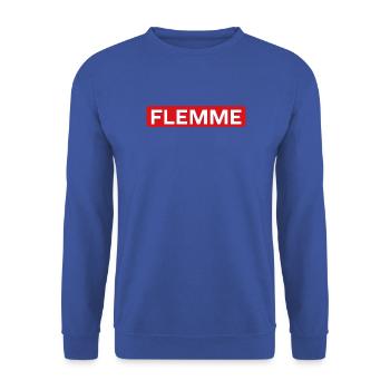 Faul - Unisex Pullover - Royalblau - Vorne - Alina (178cm) & Michal (187cm)
