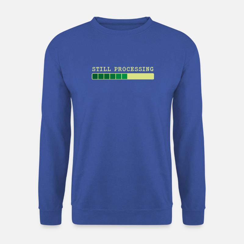 Stillbearbeitung – Trwa Przetwarzanie - Unisex Pullover - Royalblau