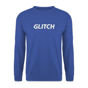 Glitch_W - Unisex Pullover - Royalblau - Vorne - Alina (178cm) & Michal (187cm)