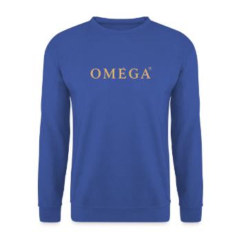 OMEGA - Unisex Pullover - Royalblau - Vorne - Alina (178cm) & Michal (187cm)
