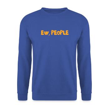 Igitt, Leute - Unisex Pullover - Royalblau - Vorne - Alina (178cm) & Michal (187cm)
