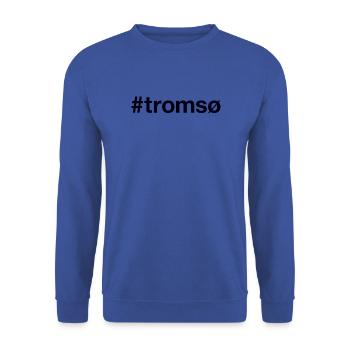 Tromsø Norge, Norvège - Sweat-shirt Unisexe - bleu royal - Devant - Alina (178cm) & Michal (187cm)