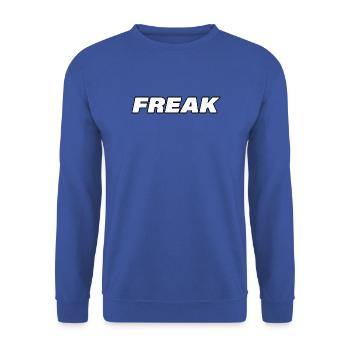 Freak - Unisex Sweatshirt - royal blue - Front - Alina (178cm) & Michal (187cm)
