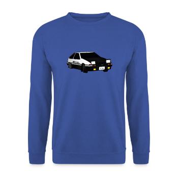 Initial D Dérive Akina - Sweat-shirt Unisexe - bleu royal - Devant - Alina (178cm) & Michal (187cm)
