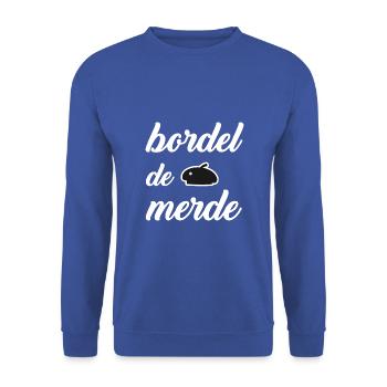 bordel de mer.. - Sweat-shirt Unisexe - bleu royal - Devant - Alina (178cm) & Michal (187cm)