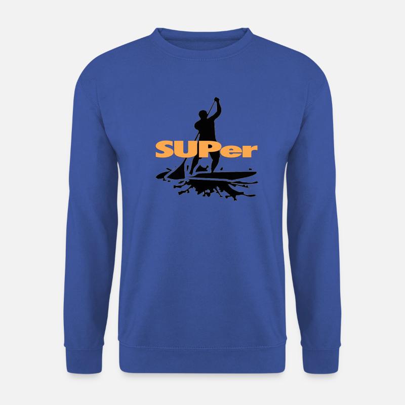 SUPer, SUP BOARD Stand Up Paddling - Unisex Pullover - Royalblau