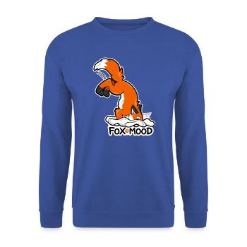 Renard rouge Fox-Mood - Sweat-shirt Unisexe - bleu royal - Devant - Alina (178cm) & Michal (187cm)