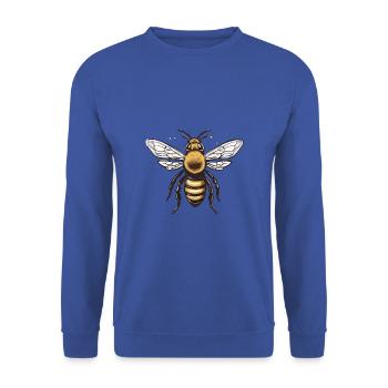 Conception esthétique d’abeille d’abeille d’apiculteur - Sweat-shirt Unisexe - bleu royal - Devant - Alina (178cm) & Michal (187cm)