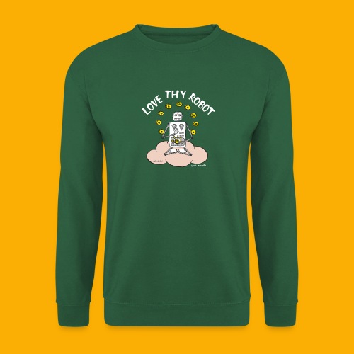 Dat Robot: Love Thy Robot Buddha Dark - Uniseks sweater