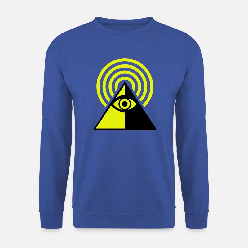 Pyramide Eye - Unisex Pullover - Royalblau