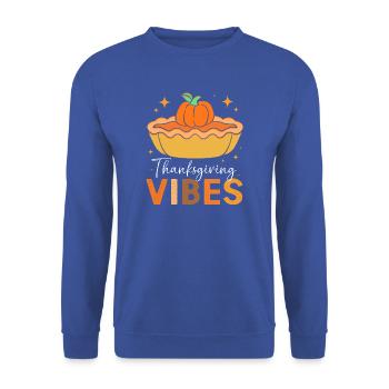 Thanksgiving Mama Mutter Oma Großmutter - Unisex Pullover - Royalblau - Vorne - Alina (178cm) & Michal (187cm)