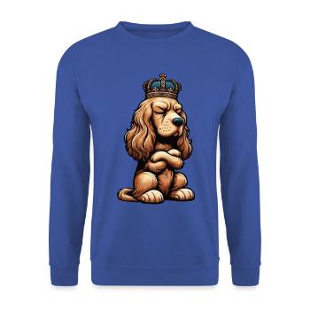 Cocker Spaniel Cocker Chien Cocker Propriétaire de cocker Spaniel - Sweat-shirt Unisexe - bleu royal - Devant - Alina (178cm) & Michal (187cm)