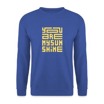 Du bist mein Sonnenschein - Unisex Pullover - Royalblau - Vorne - Alina (178cm) & Michal (187cm)