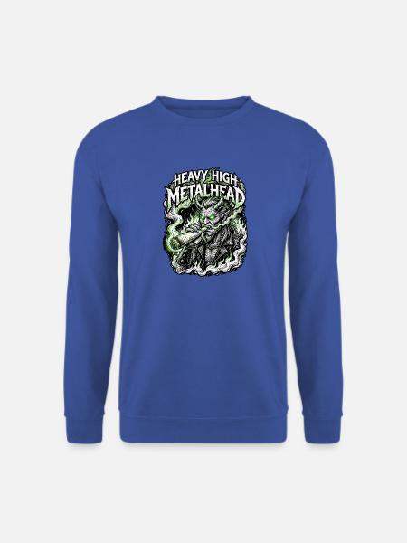 Heavy Metal Cannabis Dämon - Unisex Pullover - Royalblau