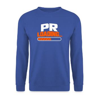 PR-Laden... für Läufer - Unisex Pullover - Royalblau - Vorne - Alina (178cm) & Michal (187cm)