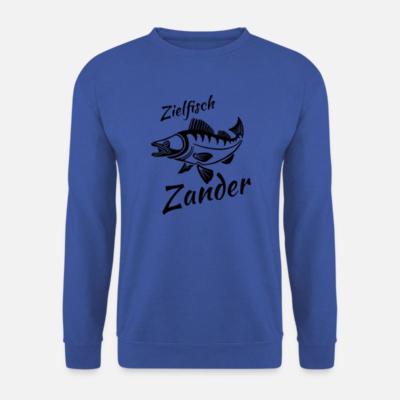 LetzterWurf Zielfisch Zander Angeln - Unisex Pullover - Royalblau