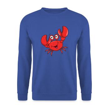 Krebs Krabbe - Unisex Pullover - Royalblau - Vorne - Alina (178cm) & Michal (187cm)