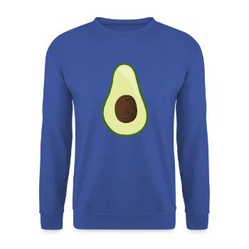 Avocado Kostüm Faschingskostüm Fasching Avocados - Unisex Pullover - Royalblau - Vorne - Alina (178cm) & Michal (187cm)