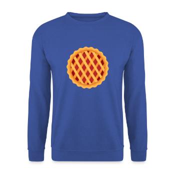 Pie Karneval Kostüm Verkleidung Fasching Pies Cake - Unisex Pullover - Royalblau - Vorne - Alina (178cm) & Michal (187cm)