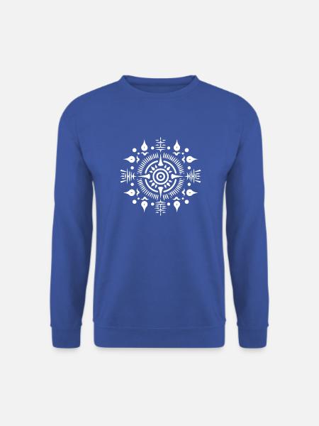Santeria Kunst für Anhänger, Fans und Gläubige - Unisex Pullover - Royalblau