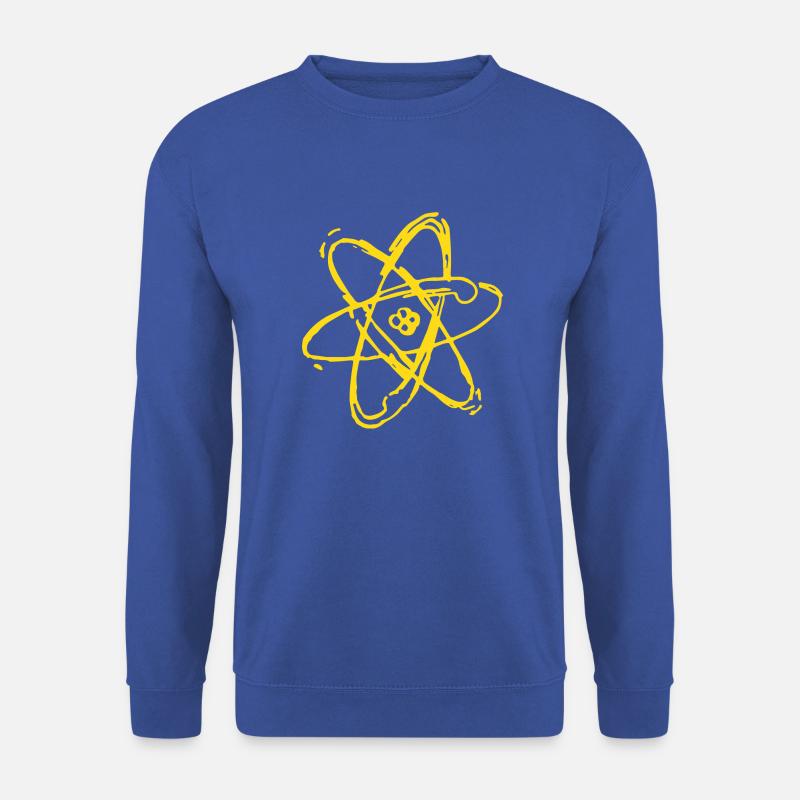 atom yellow - Unisex Sweatshirt - royal blue