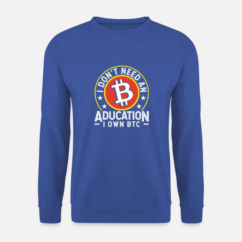 Bitcoin-Bildung - Unisex Pullover - Royalblau