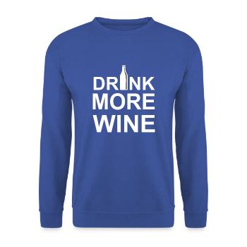 Beer Wine Whiskey Schnapps Alcohol - Unisex Sweatshirt - royal blue - Front - Alina (178cm) & Michal (187cm)