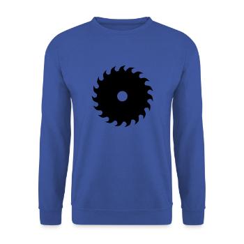 Saw blade circular saw - Unisex Sweatshirt - royal blue - Front - Alina (178cm) & Michal (187cm)