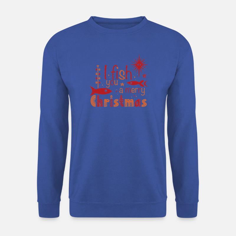 I Fish You A Merry Christmas - Unisex Pullover - Royalblau
