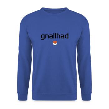 gnallhad - Unisex Sweatshirt - royal blue - Front - Alina (178cm) & Michal (187cm)