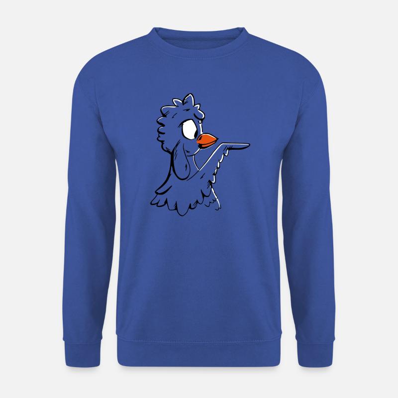 chicken points to the right - Unisex Sweatshirt - royal blue