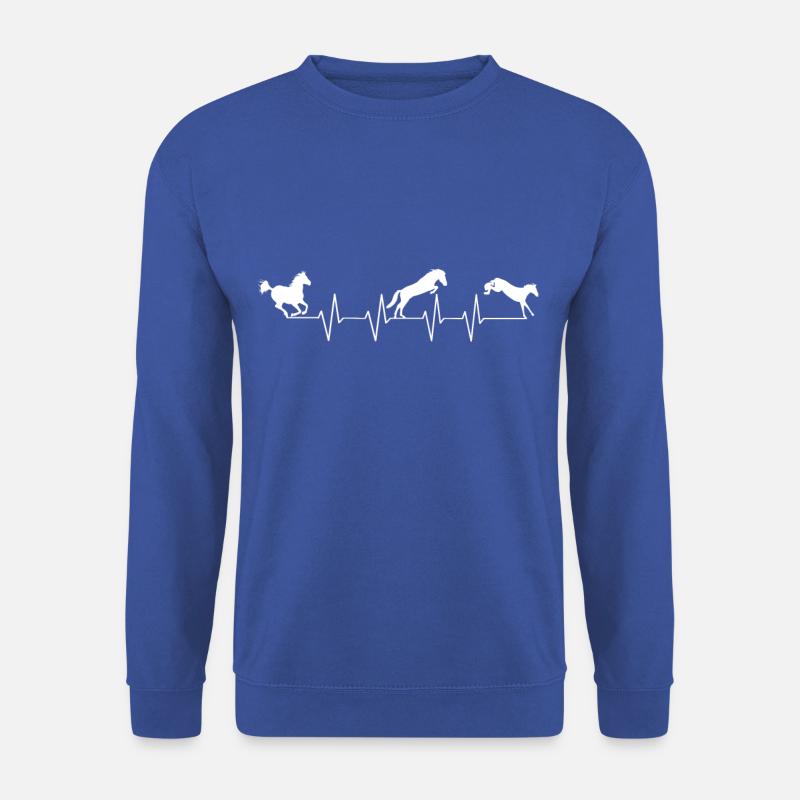 Herzschlag Pferde - Unisex Pullover - Royalblau