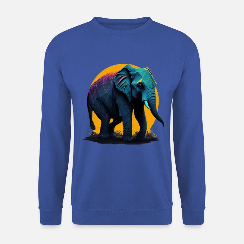 Elefant Cool - Unisex Pullover - Royalblau