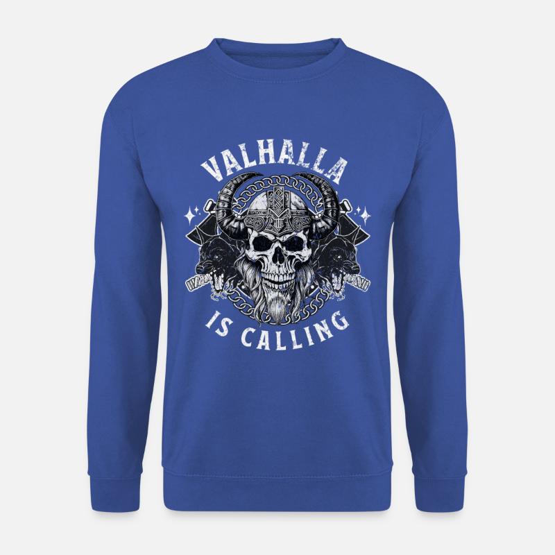 Valhalla Ruf Wikinger Krieger Shirt - Unisex Pullover - Royalblau