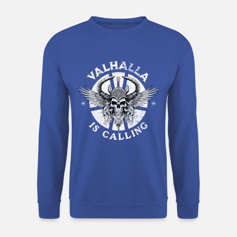 Valhalla Ruf Wikinger Krieger Shirt - Unisex Pullover - Royalblau