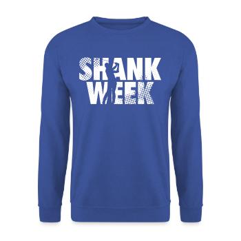 Urkomisches Shank Week Golf Tee - Unisex Pullover - Royalblau - Vorne - Alina (178cm) & Michal (187cm)
