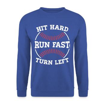 Baseball Strategy Player T-Shirt - Unisex Sweatshirt - royal blue - Front - Alina (178cm) & Michal (187cm)