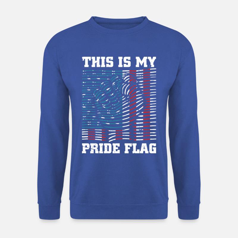 DiAmerican Pride Flag-t-shirt - Unisex Sweatshirt - royal blue