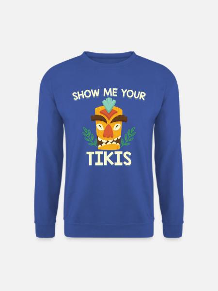 Hawaii island tiki t-shirt - Unisex Sweatshirt - royal blue