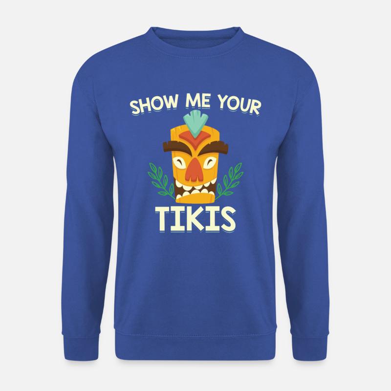 Hawaii-insel-tiki-t-shirt - Unisex Pullover - Royalblau