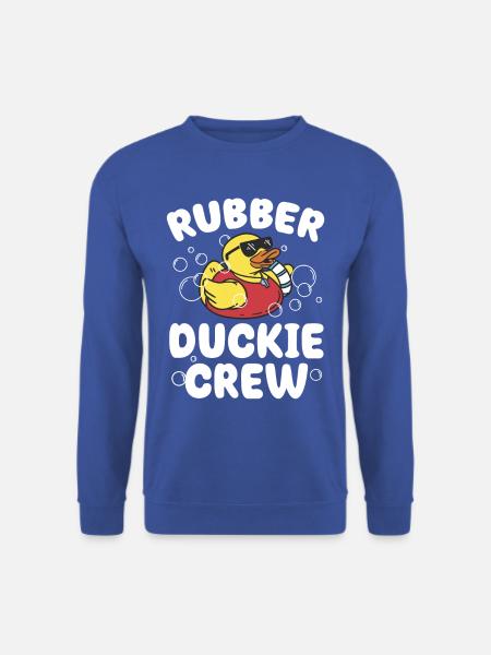 Rubber Duckie Crew T-shirt - Unisex Pullover - Royalblau
