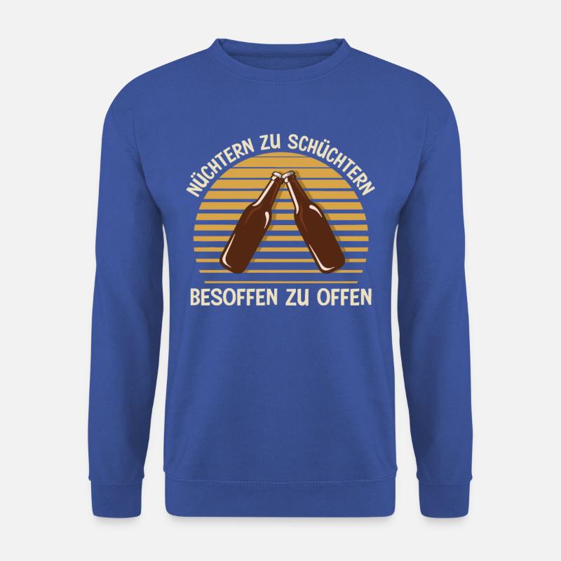 Schüchtern Besoffen Lustig Tee - Unisex Pullover - Royalblau