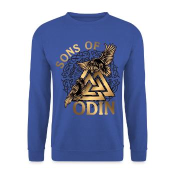 Sons of Odin - Unisex Sweatshirt - royal blue - Front - Alina (178cm) & Michal (187cm)