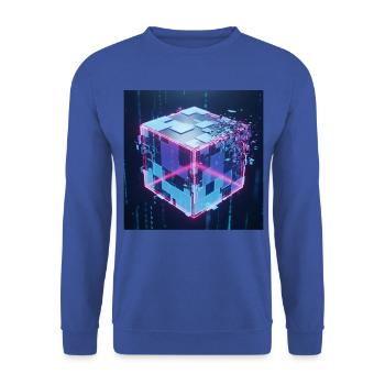 Digital Cube Technology Digital Cube Tech - Unisex Sweatshirt - royal blue - Front - Alina (178cm) & Michal (187cm)