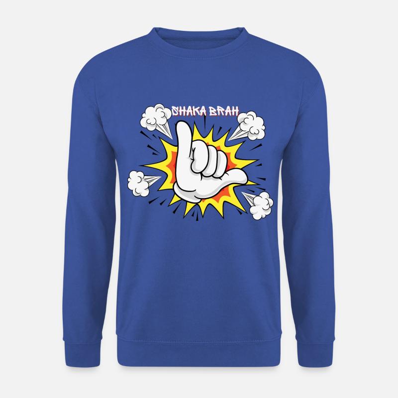 Shaka comic style - Unisex Pullover - Royalblau