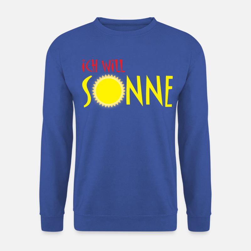 Ich will Sonne - Unisex Pullover - Royalblau