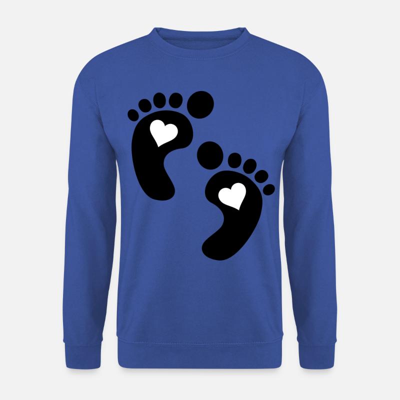 baby feet - Unisex Pullover - Royalblau